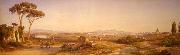 unknow artist View of Rome from Via Trionfale, close to the Madonna del Rosario convent. china oil painting artist